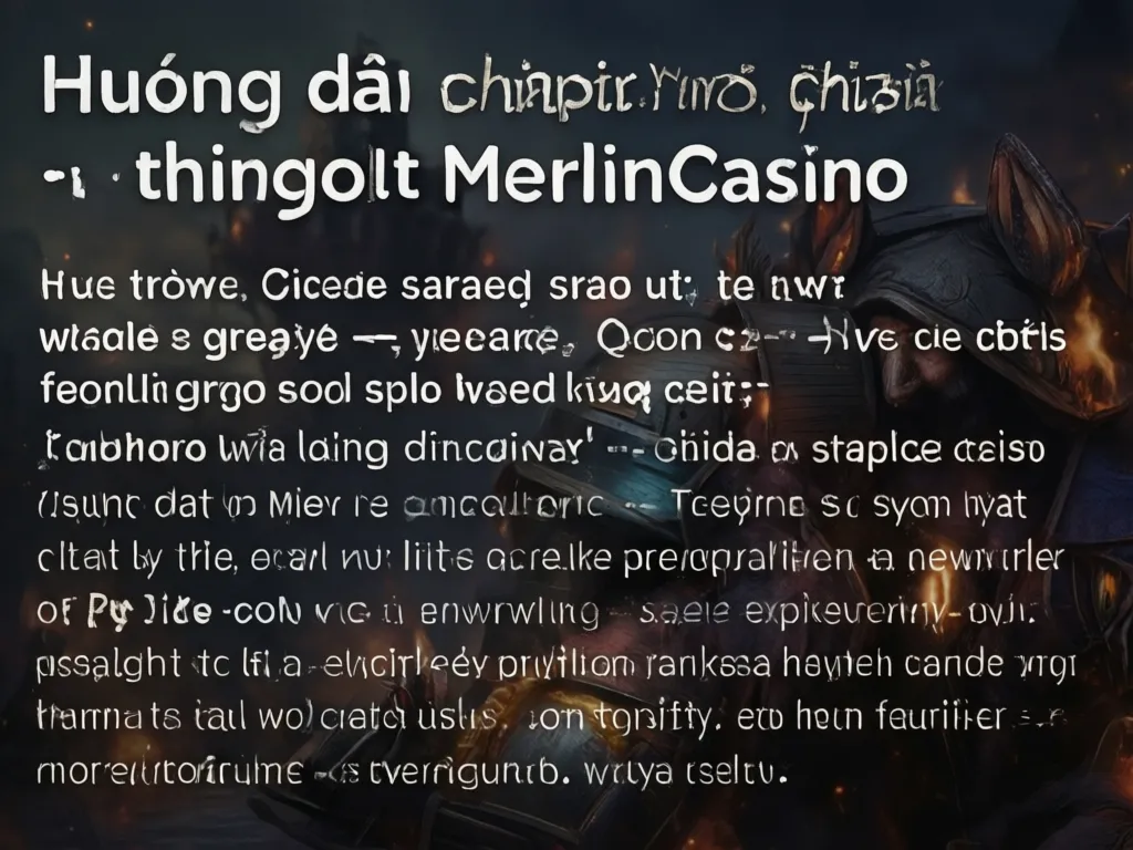 Hướng dẫn chọn trò chơi phù hợp tại MerlinCasino